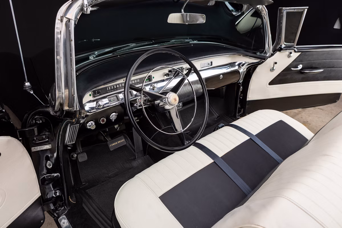 1956 Buick Special Convertible: A Two-Owner Fifties Dreamboat 4 1956 Buick Special Convertible interior in black and white